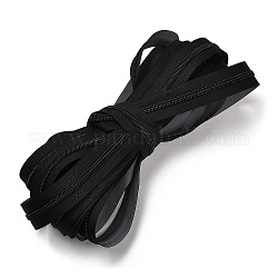 Cremalleras impermeables separadoras de plástico, para coser artesanías de sastre ropa chaquetas abajo abrigos impermeables, negro, 3x0.04~2.5 cm