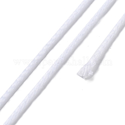 20 m langes geflochtenes Polyesterband für die Schmuckherstellung, Runde, Rauch weiss, 2 mm, ca. 21.87 Yard (20m)/Rolle