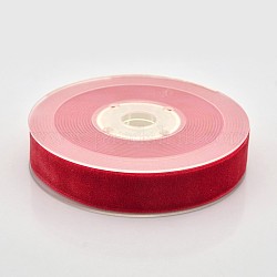 Ruban de velours en polyester pour emballage de cadeaux et décoration de festival, rouge, 3/4 pouce (19 mm), environ 25yards / rouleau (22.86m / rouleau)