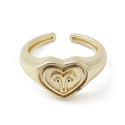 Anelli aperti regolabili in ottone&nbsp;RJEW-K257-86G-01-1