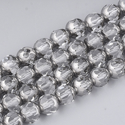 Chapelets de perles en verre électroplaqué&nbsp;EGLA-T019-02I-1
