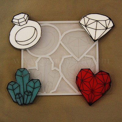 Heart Shape Silicone Mold For DIY Crystal UV Epoxy Resin Soap Candle Molds  Handmade Decorations