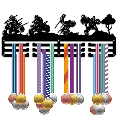 Support de mur d'affichage de support de cintre de médaille de fer de mode&nbsp;ODIS-WH0037-230-1