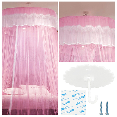 GORGECRAFT 2 Set Ceiling Mosquito Net Hooks Bunk Bed Hanger Hook Super Glue  Canopy Bed Hooks for Hanging Mosquito Net