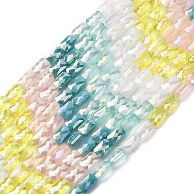 Chapelets de perles en verre électroplaqué&nbsp;EGLA-D300-05-15-1
