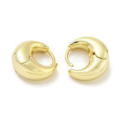Pendientes de aro de latón&nbsp;EJEW-L211-010L-G-1