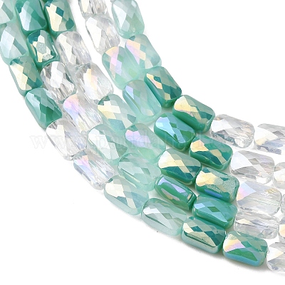 Chapelets de perles en verre électroplaqué&nbsp;EGLA-D300-05-18-1