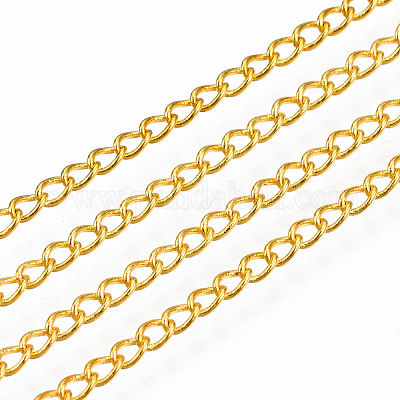 Chaînes en laiton torsadées&nbsp;CHC-Q001-3x2mm-G-1