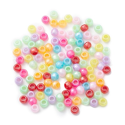 Perles nacrées en plastique opaque&nbsp;KY-C013-10-1