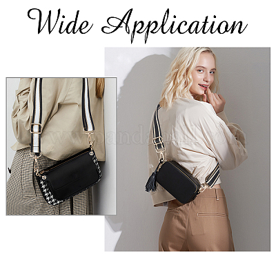 8 Packs Wide Purse Strap Replacement Shoulder Crossbody Straps Adjustable  Canvas Bag Handbag Strap for Women