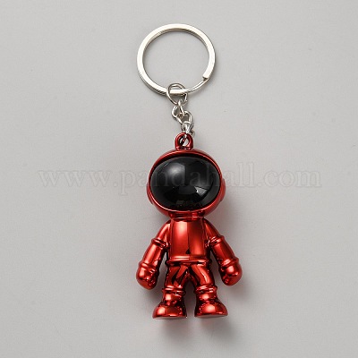 Porte-clés en plastique&nbsp;KEYC-WH0029-97B-1