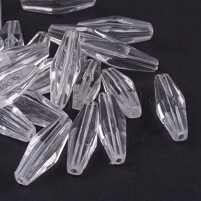 Perles en acrylique transparente&nbsp;PC264Y-1