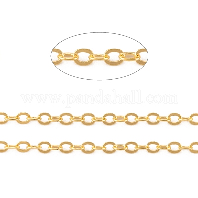 Catene portacavi ovali piatte in ottone&nbsp;CH030-G-1