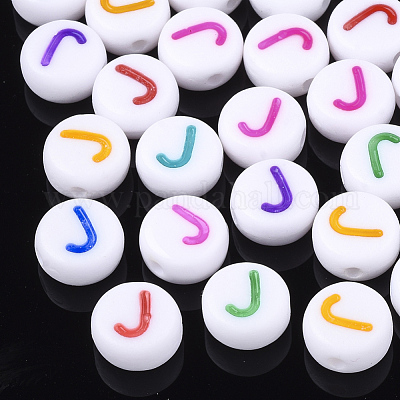 Perles acryliques initiales&nbsp;OACR-E001-20J-1