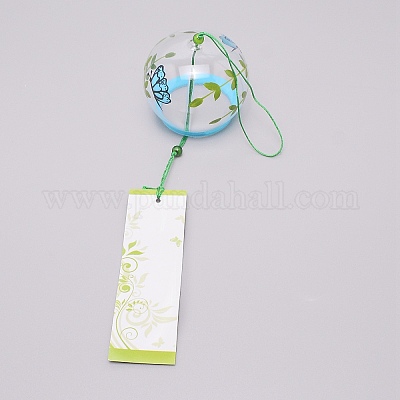 Japanische runde malerei glas windspiele&nbsp;LS-CF-TAC0001-04B-1