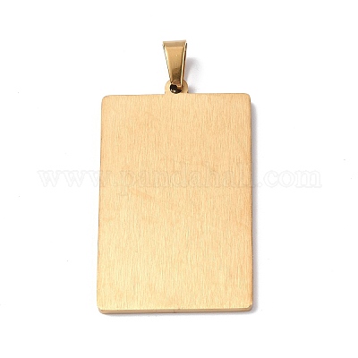 Pendentif en acier inoxydable 201&nbsp;STAS-B033-01G-10-1