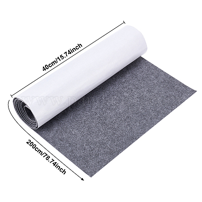 Self Adhesive Felt Pad Roll, 1/2-In. x 58-In., 5-mm Thick, Gray, Extra  Heavy-Duty