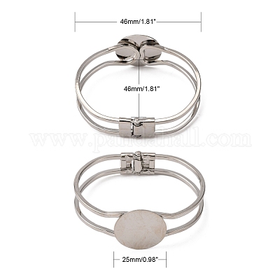 Accessoire de bricolage de bracelet en laiton&nbsp;BJEW-K156-01P-1