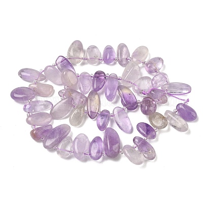 Natürlichen Amethyst Perlen Stränge&nbsp;G-P604-A08-01-1