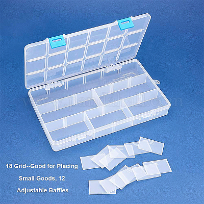 Wholesale BENECREAT 4 PACK 18 Grids Plastic Storage Box Jewellery Box ...