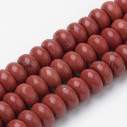 Rosso naturale perline di diaspro fili G-S272-16-1
