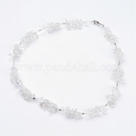 Ожерелья из натуральных кристаллов NJEW-JN01795-02-1