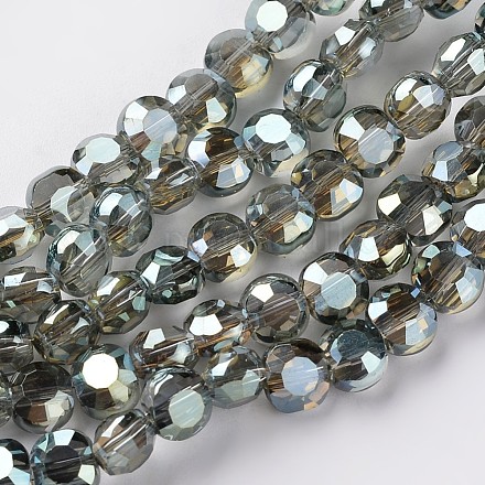 Chapelets de perles en verre électroplaqué EGLA-J137-6mm-A-FR05-1