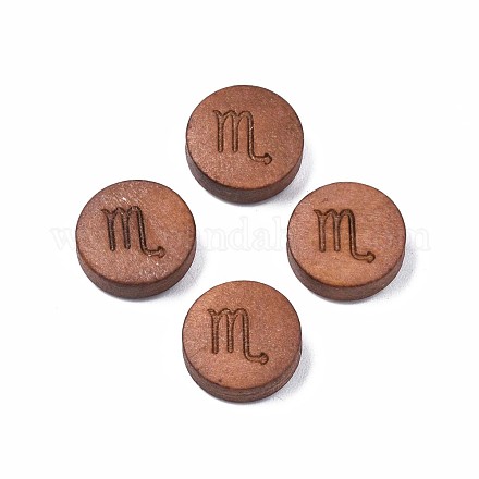 Laser Engraved Wood Beads WOOD-S053-53A-1
