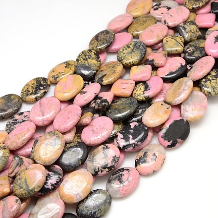Natural Gemstone Rhodonite Beads Strands G-L164-B-14-1