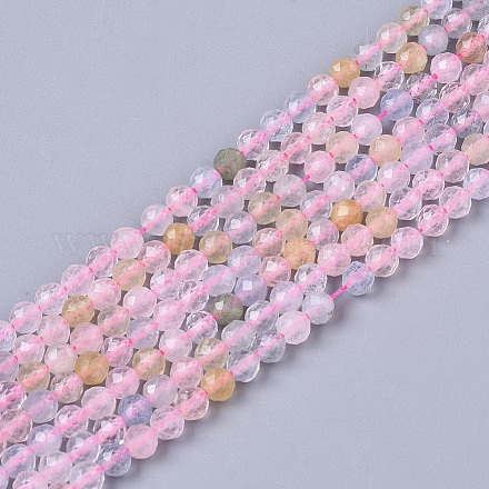 Natural Morganite Beads Strands G-T064-12-1