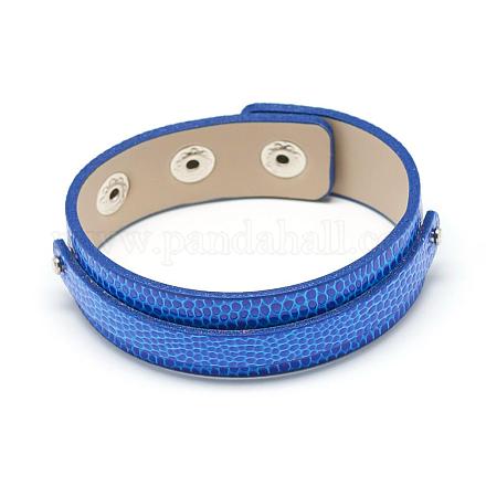 Imitation Leather Bracelets Making for Slide Charm Beads BJEW-R046-05-1