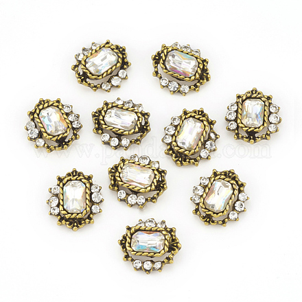 Cabochons Diamante de imitación de la aleación MRMJ-T012-13B-1