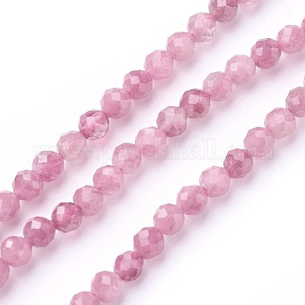 Chapelets de perles en tourmaline naturelle X-G-F619-20A-3mm-1