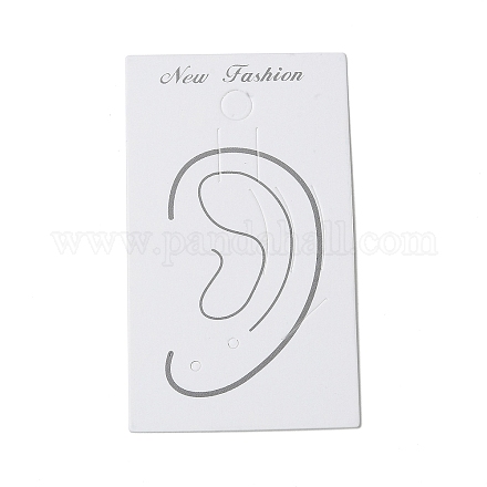 Schede espositive per orecchini in carta con stampa dell'orecchio CDIS-C006-04-1