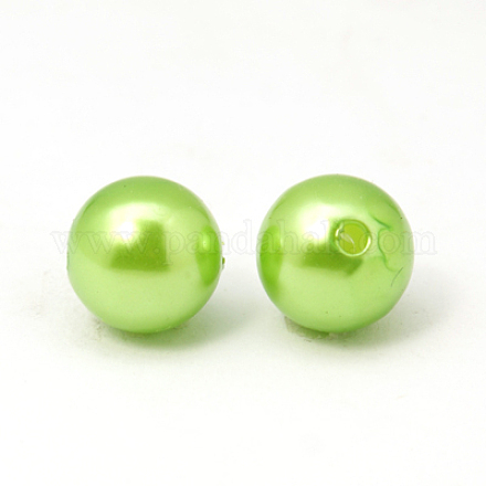 Perle acrylique imité rondes pour les bricolages de bijoux et bracelets X-PACR-26D-34-1