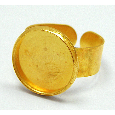 Polsini dell'anello in ottone X-UNKW-C2902-G-1