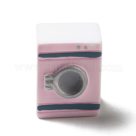 不透明樹脂器具カボション  洗濯機  ピンク  24x19x15.5mm CRES-M014-02-1