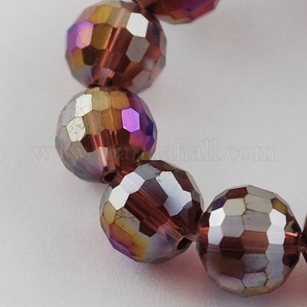 Chapelets de perles en verre électroplaqué EGLA-R040-8mm-06-1