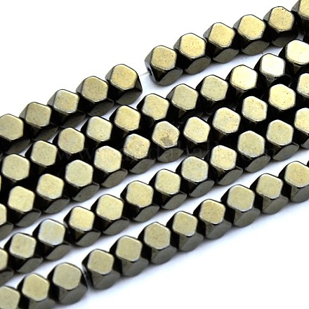 Losanges perles d'hématite synthétique non magnétique brins G-D617-22-1