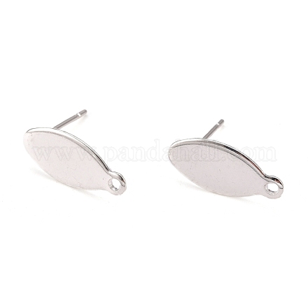 Accessoires de puces d'oreilles en 304 acier inoxydable STAS-H436-19S-1