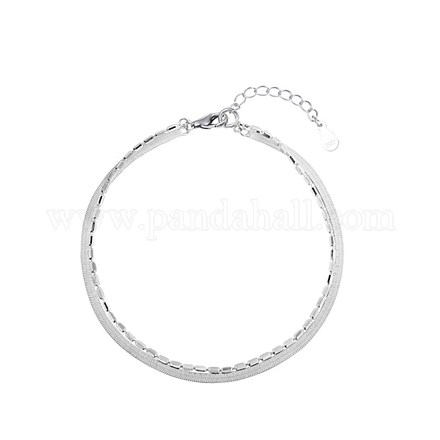 925 Sterling Silver Multi-Strand Bracelets for Women BJEW-BB59986-1