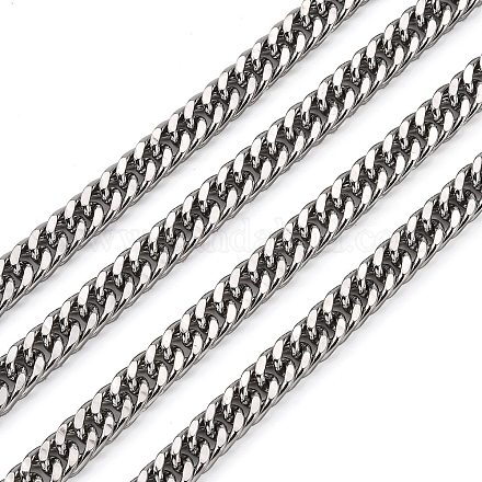 201 Stainless Steel Double Link Chains CHS-A003E-2.0mm-1