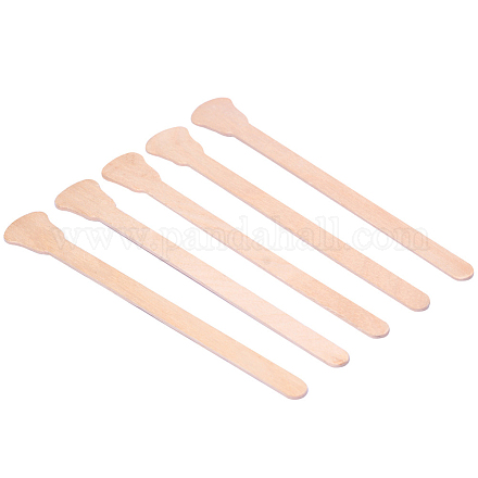 Bâtonnets d'application de cire de masque à la spatule en bois MRMJ-R047-16-1