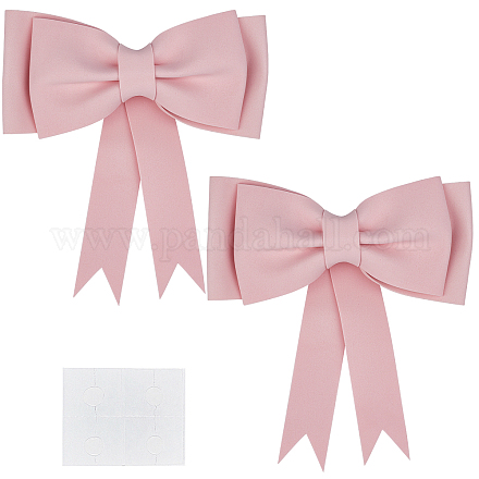 CRASPIRE 2PCS Pink Bow 3D Wrapping Bows 8 inch Christmas Ornaments Foam Wreath Bows Wedding Party Decoration for Wedding Birthday Christmas Valentine's Day DIY-CP0008-15B-1