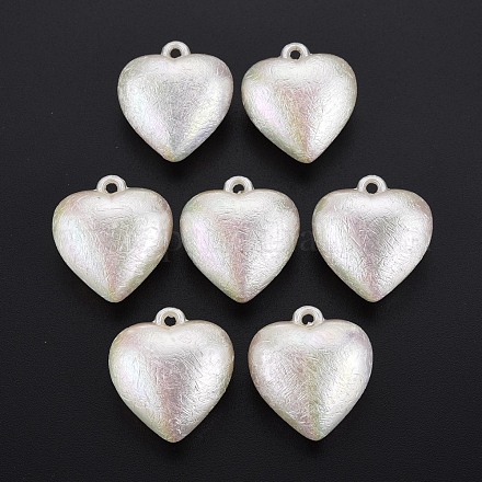 Electroplated ABS Plastic Imitation Pearl Pendants KY-T023-008B-01-1