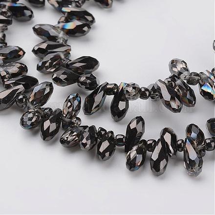 Electroplate Glass Beads Strands EGLA-F114-E11-1
