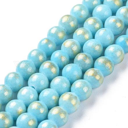 Chapelets de perles en jade Mashan naturel G-P232-01-H-8mm-1