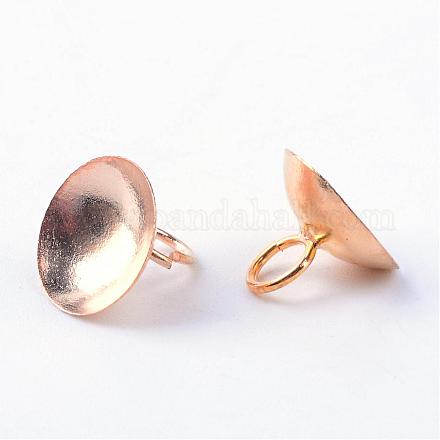Perle pendenti in ottone con cappuccio KK-R032-01-1