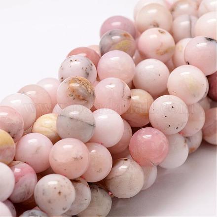 Rotonde rosa naturale perline opale fili G-K071-20mm-1