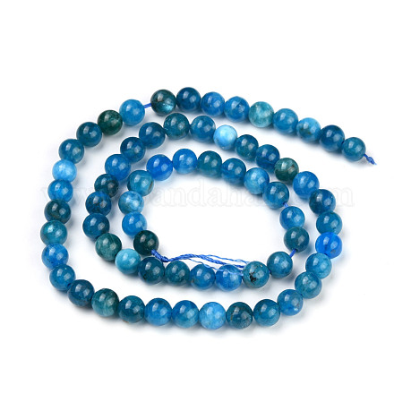 Chapelets de perles en apatite naturelle G-F617-01-6mm-A-1